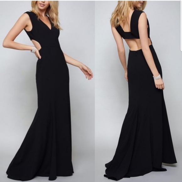 bebe Dresses & Skirts - Bebe Victoria Deep V Gown M